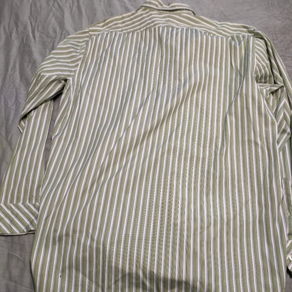 Express dress shirt green white size XL - Picture 3 of 4